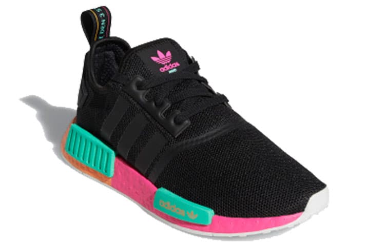 Adidas Originals Nmd R1 Black Shock Pink Women's 5