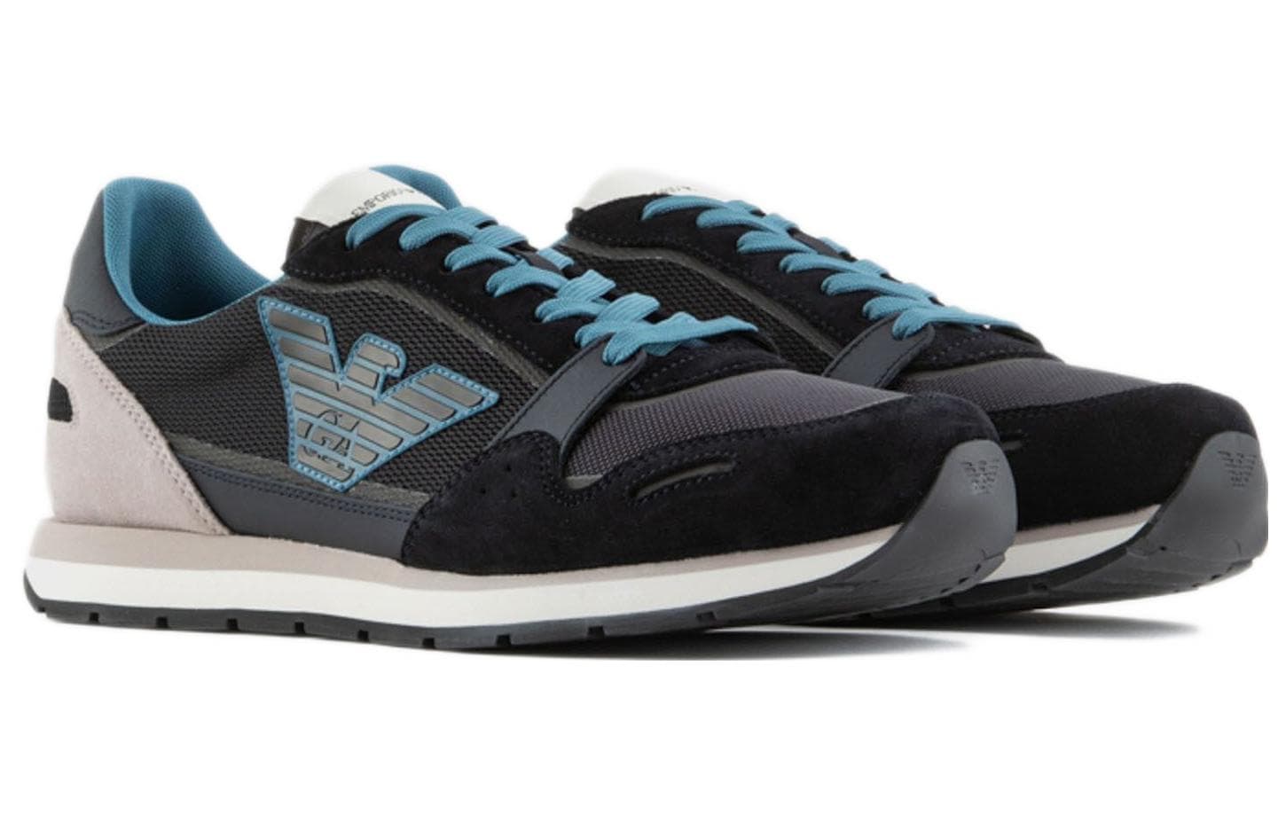 EMPORIO ARMANI Low-Top Sports Casual Shoes Men's Blue Gray 5