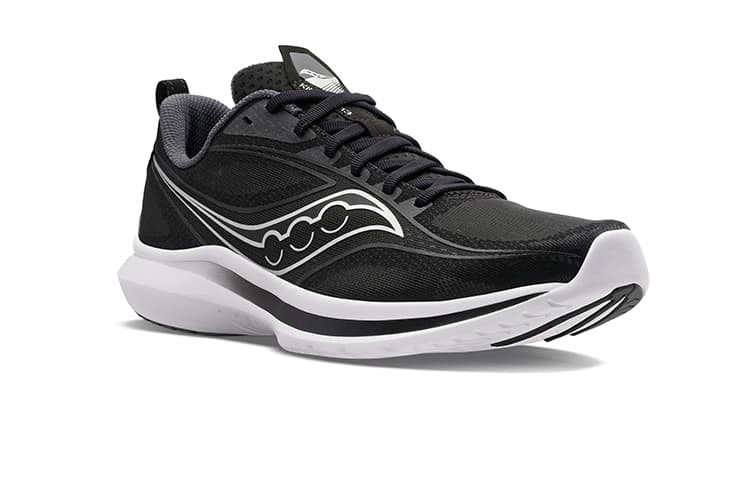 Saucony Cushioned Wear-Resistant Breathable Low-Top Training Running Shoes Men's Black Silver 6