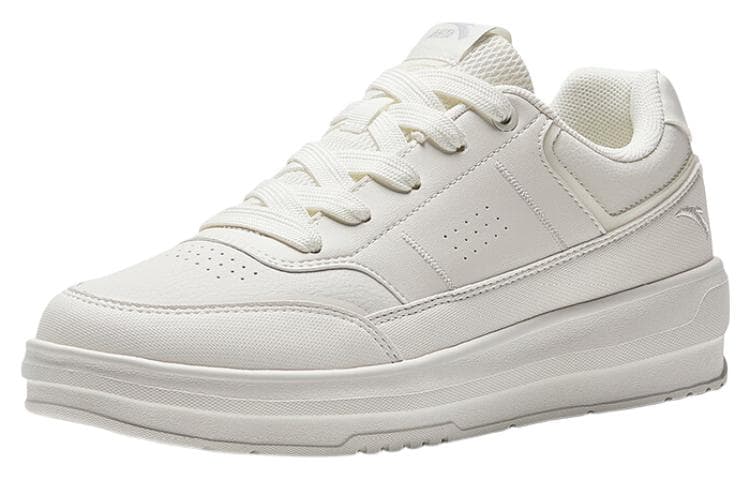Anta Slip-Resistant Cushioning Wear-Resistant Low-Top Skateboard Shoes Women's White 3