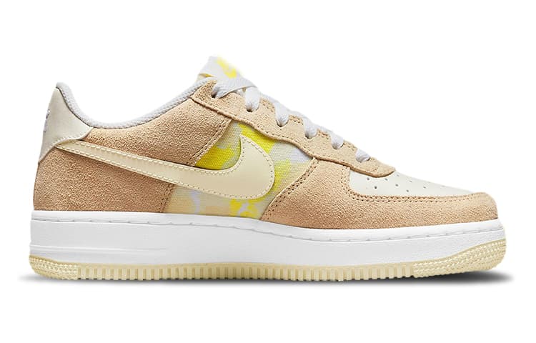 Nike Air Force 1 Lemon Drop Abrasion Resistant Low Top Kids' Skateboarding Shoes Lemon Candy 4