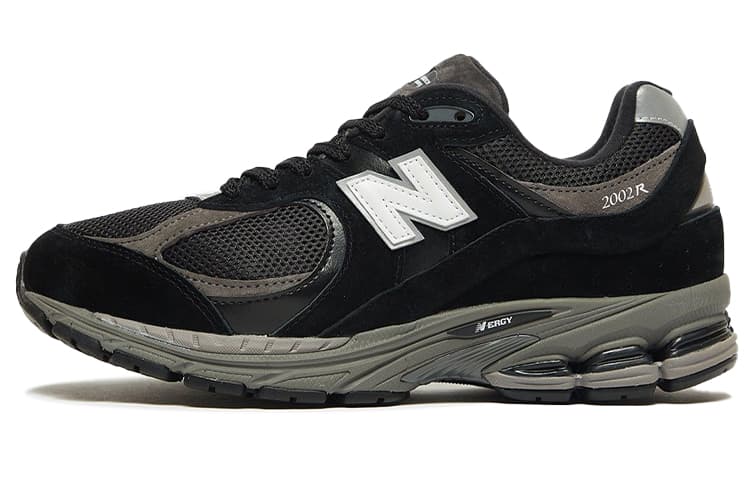 New Balance 2002R Black Dark Grey White