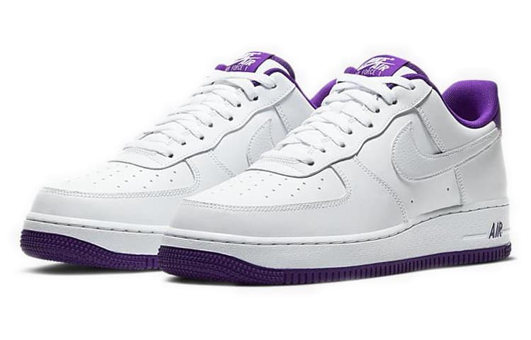 Nike Air Force 1 Low '07 White Voltage Purple Men's 5