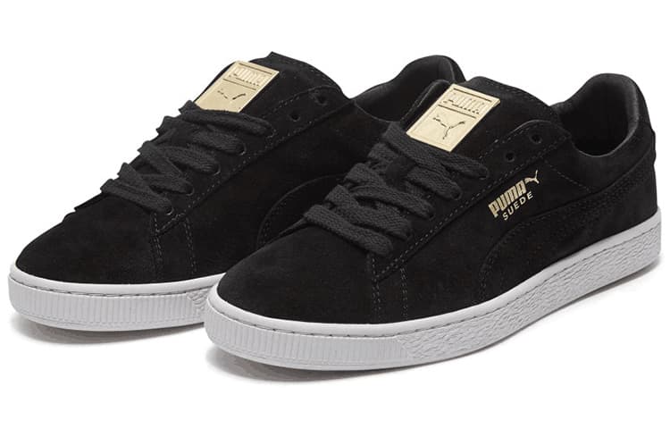 Puma Suede Classic Metal Badge 'Black White' 6