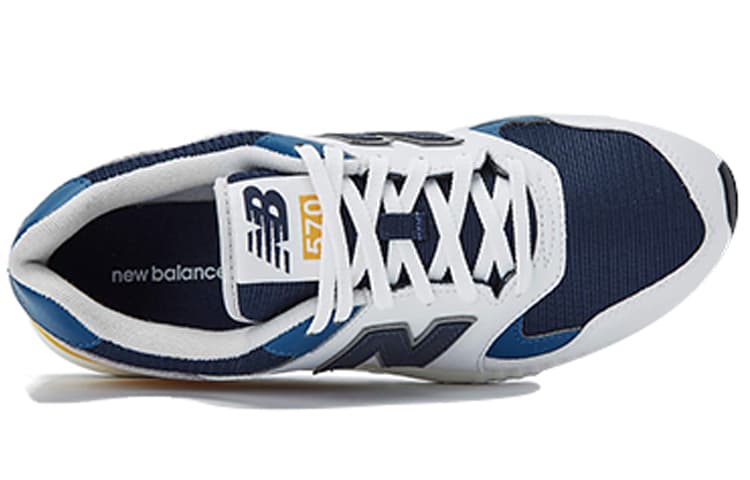 New Balance 574 White/Yellow/Blue 6
