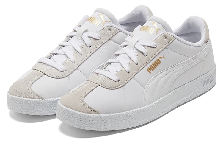 PUMA Club Nylon Casual Skateboarding Shoes Unisex White 6