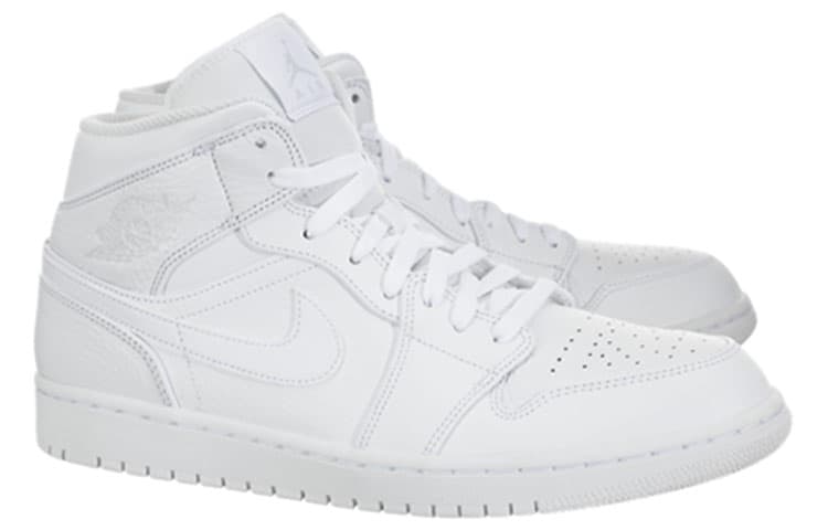 Jordan 1 Mid Triple White 2018 5