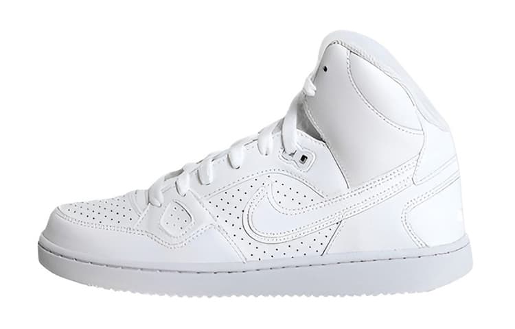 Nike Son Of Force Mid Top Kids' Skateboarding Shoes Pure White Teenagers 2