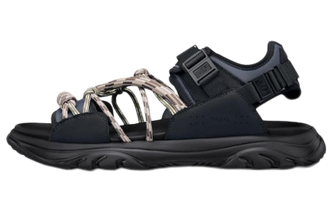 DIOR H Town Sandal Black Gray Brown 2