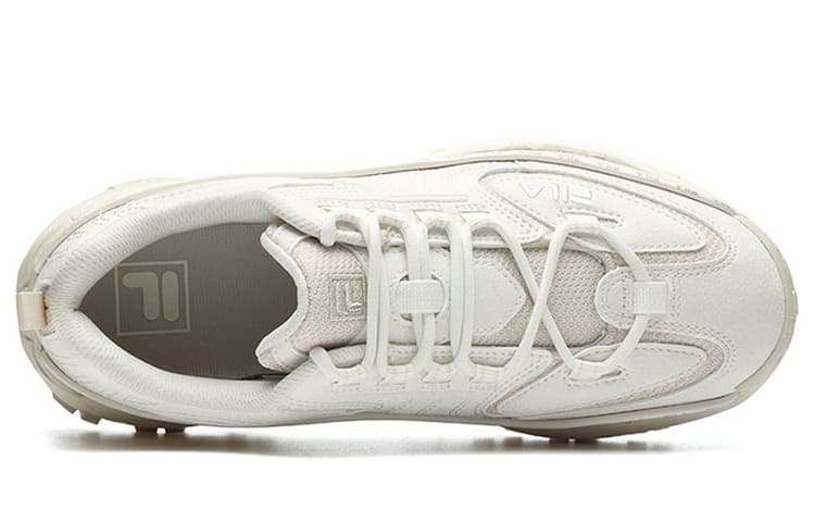 FILA Fashion Sneakers Cushioning Anti-Slip And Wear-Resistant Low-Top Chunky Sneakers Women's White Gray 5
