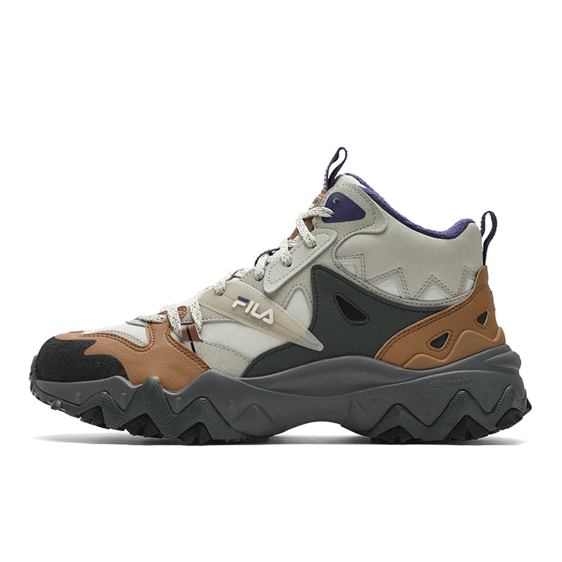 FILA Oakmont MID WE Comfortable Versatile Fleece Mid-Top Casual Shoes Men's Brown