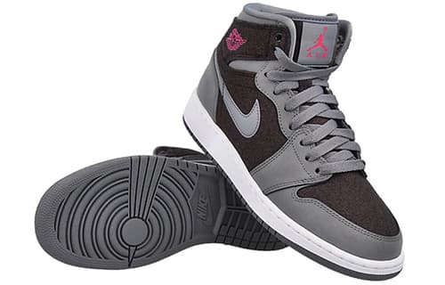 Jordan 1 Retro High GS Cool Grey Vivid Pink 6