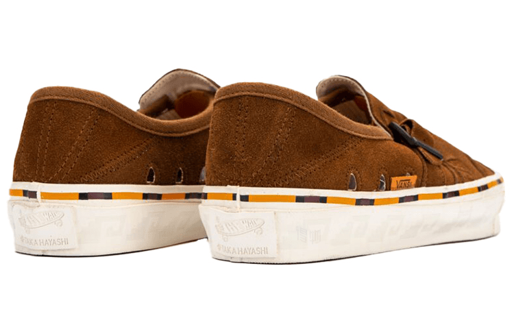 Taka Hayashi x Vans Style 47 Buckle Casual Lightweight Breathable Low-Top Skateboard Shoes Brown 5