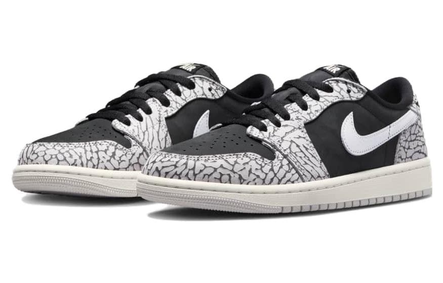 JORDAN 1 Retro Low Og Black Cement Women's 6