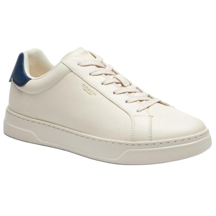COACH Highline Low Top Skateboard Shoes Men's White Blue 3
