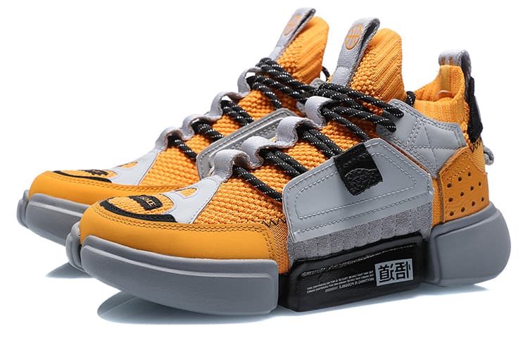 LiNing Essence 2 Cushioned Slip Resistant Abrasion Resistant Mid Top Vintage Basketball Shoes Women's Yellow Black 4