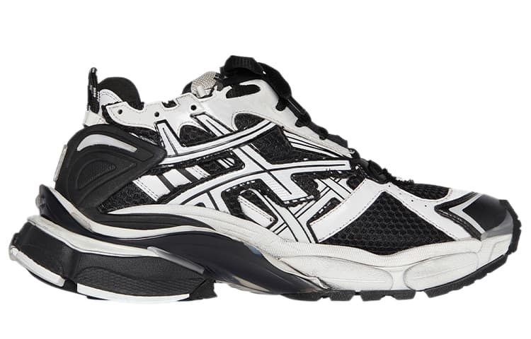 Balenciaga Runner White Black White Women's 4