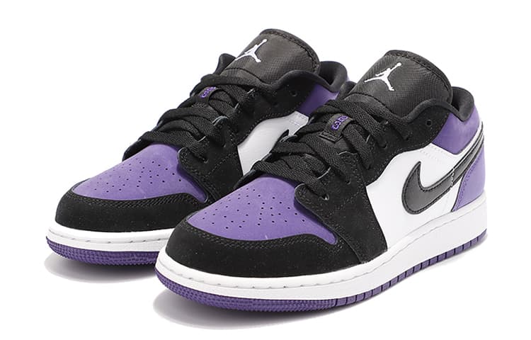 JORDAN 1 Low Court Purple GS 5