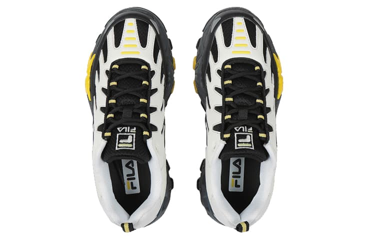 FILA Raid Chunky Sneakers Unisex Low-Top White/Black/Yellow 5