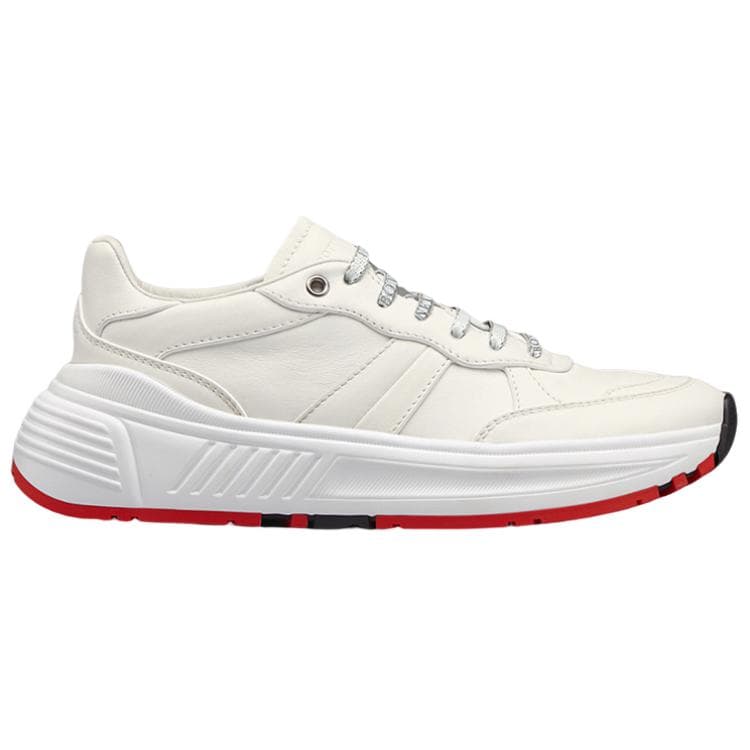 Bottega Veneta Women's White Leather Lace-Up Low-Top Sport Casual Shoes 3