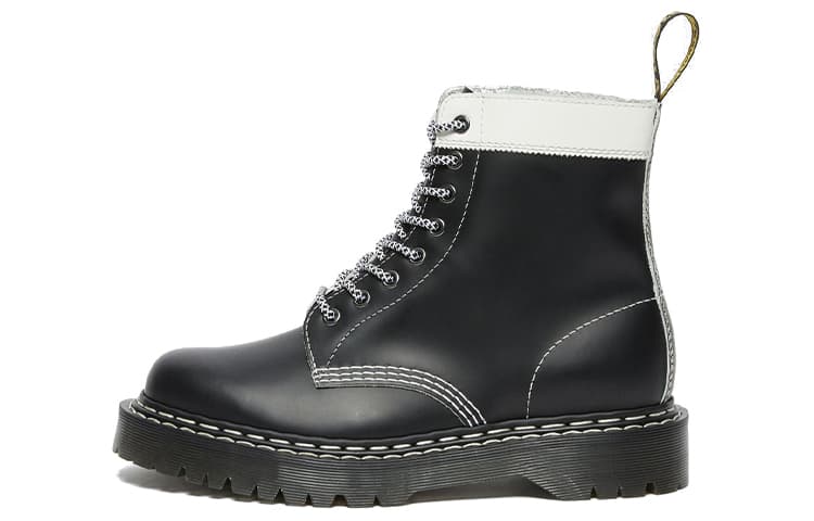 Dr.Martens 1460 Pascal Bex Leather Contrast Lace Up Boots 'Black'