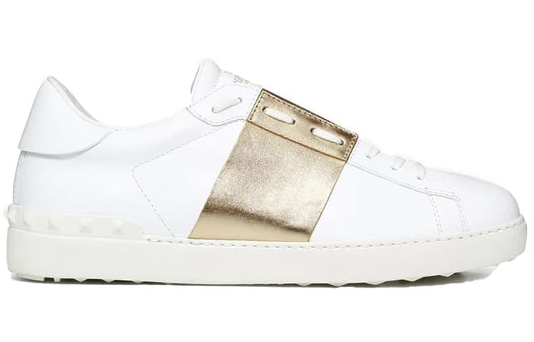 Valentino Open Sneaker 'Platinum Metallic Band' 4