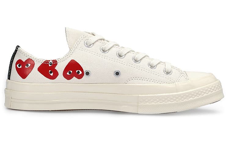 Converse Chuck Taylor All Star 70 Ox Comme Des Garcons Play Multi Heart White 3