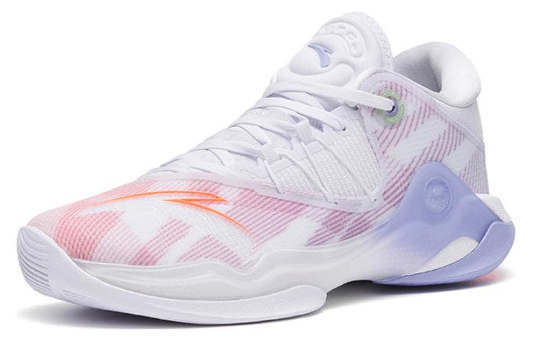 ANTA Skyline 1 Basketball Shoes Men Low-Top White Blue 4
