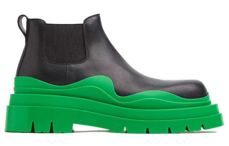 Bottega Veneta Tire Boot Mid Black Grass 4
