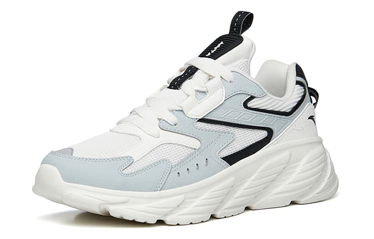 ANTA Casual Shoes Men Low-Top White Gray Black 4