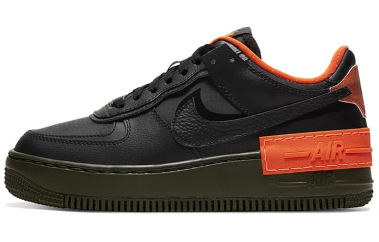 Nike Air Force 1 Low Shadow Black Hyper Crimson Cargo Khaki Women's 2
