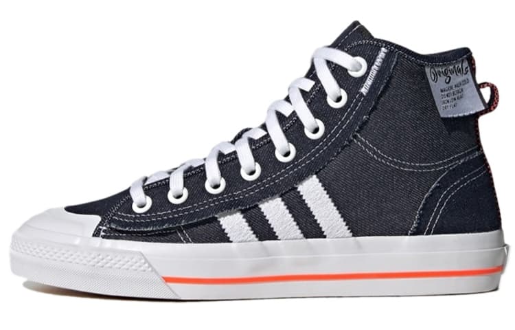 Adidas Originals Nizza Hi Rf Navy Denim White 2