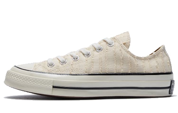 Converse Chuck 1970s Non-slip Lightweight Low-Top Canvas Shoes Women's Ecru 2