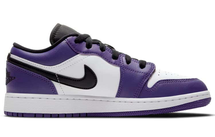 Jordan 1 Low Court Purple White GS 3