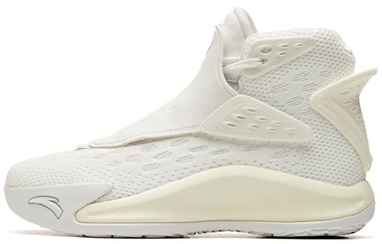 Anta KT5 Pearl White Cushioning Anti-Slip And Wear-Resistant High-Top Performance Basketball Shoes Women's White