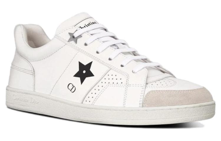 DIOR Star Platform Shoes Low Top Skateboard Shoes Women's White 5