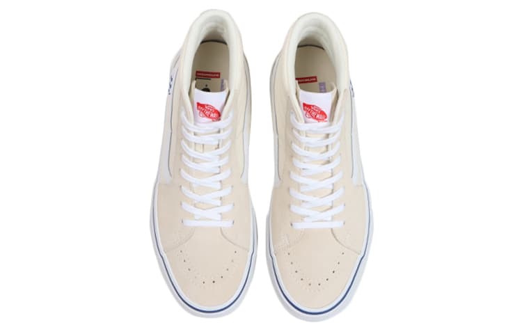 Sk8 Skate Vans Hi 'Checkerboard Off White' 5