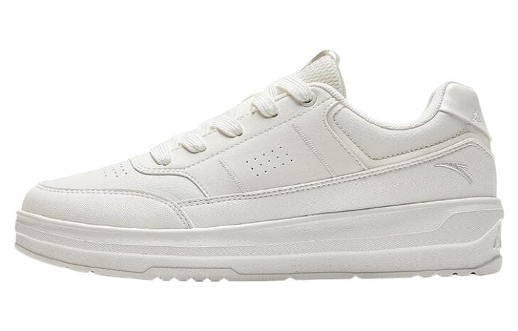 Anta Slip-Resistant Cushioning Wear-Resistant Low-Top Skateboard Shoes Women's White