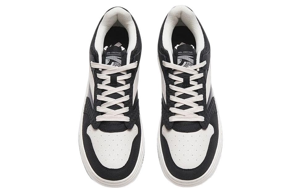 Anta Street Naughty Anti-Slip And Wear-Resistant Lightweight Low-Top Skateboard Shoes Black White 6