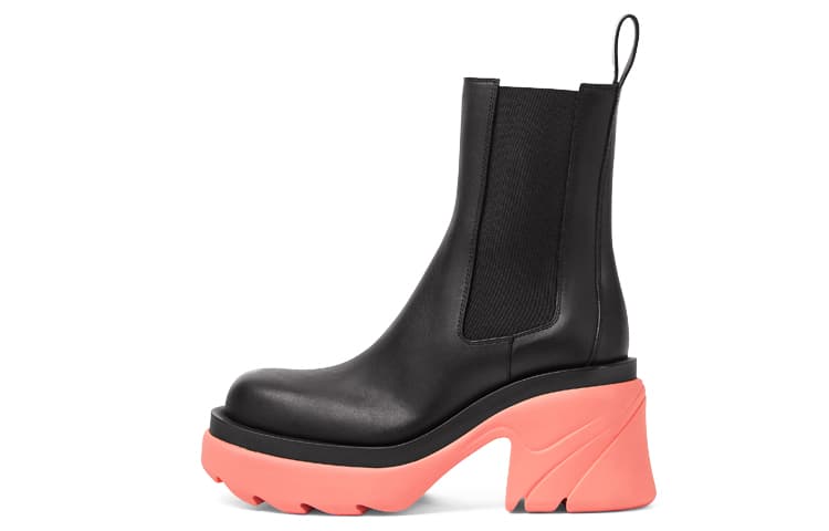 Bottega Veneta Flash Platform Ankle Boot Black Flamingo Women's 2