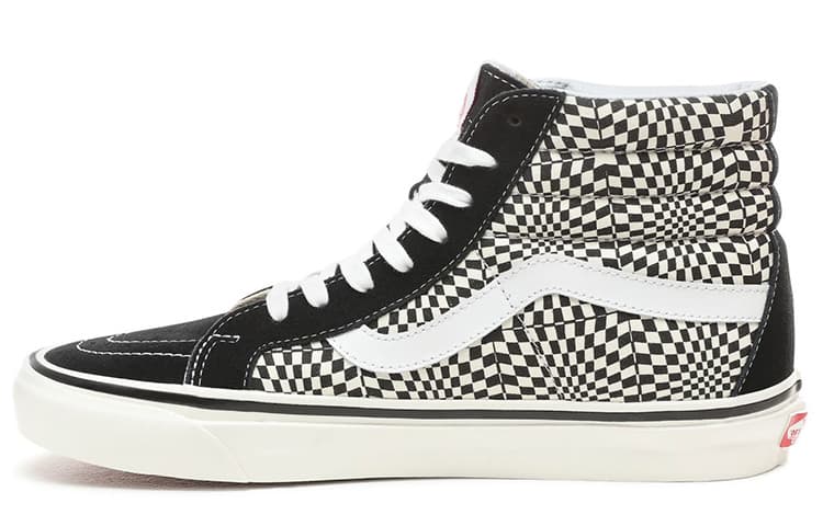 Vans SK8 Hi 38 DX Warp Check-Black White 2