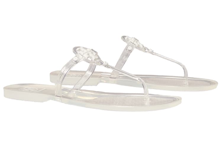 TORY BURCH Miller Jelly Thong Fashion Sandals Women's White 6