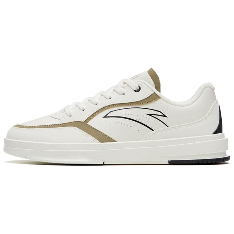 Anta Life Collection Anti-Slip Wear-Resistant Low-Top Skateboard Shoes Men's White Brown