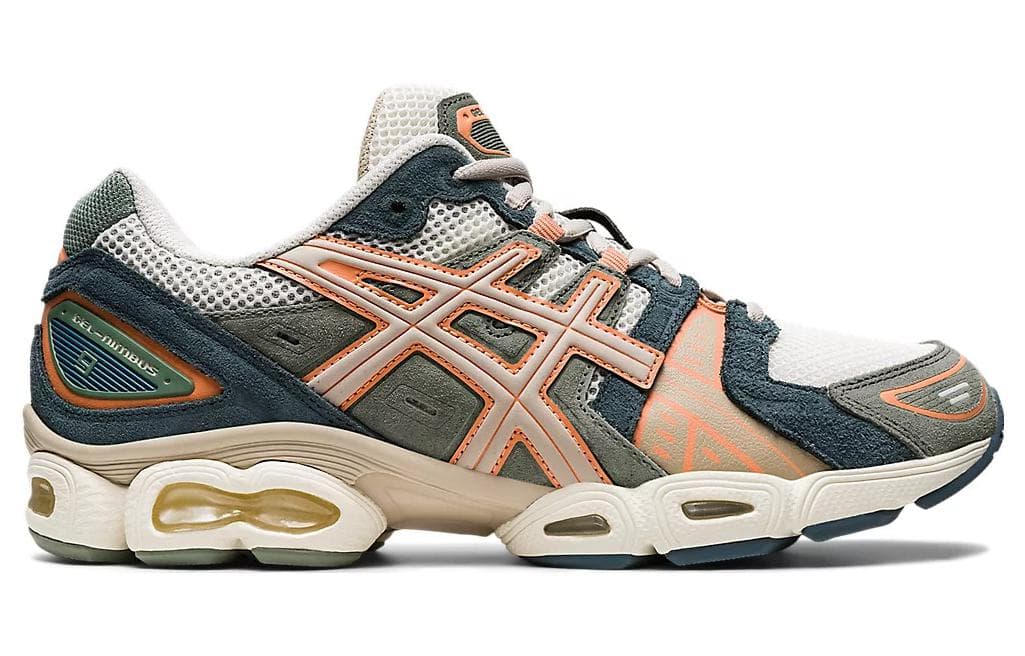 Asics Gel Nimbus 9 Cream Green Orange 4