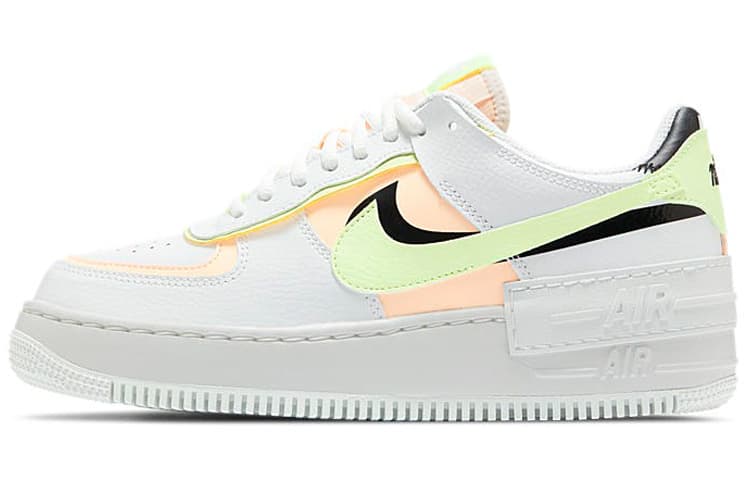 Nike Air Force 1 Low Shadow Summit White Barely Volt Crimson Tint Women's 2