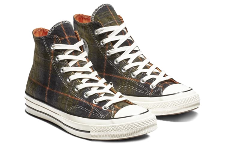 Converse Chuck Taylor All Star 70 Hi Plaid Pack Medium Olive 4