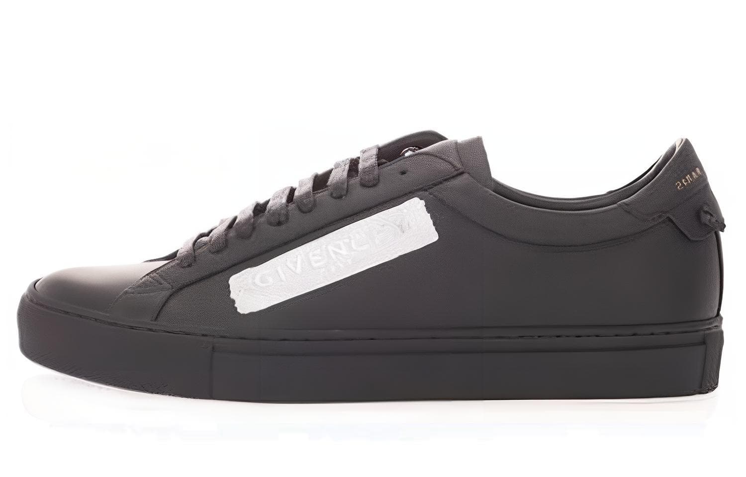 Givenchy Leather Laxtex Band Black Silver 2