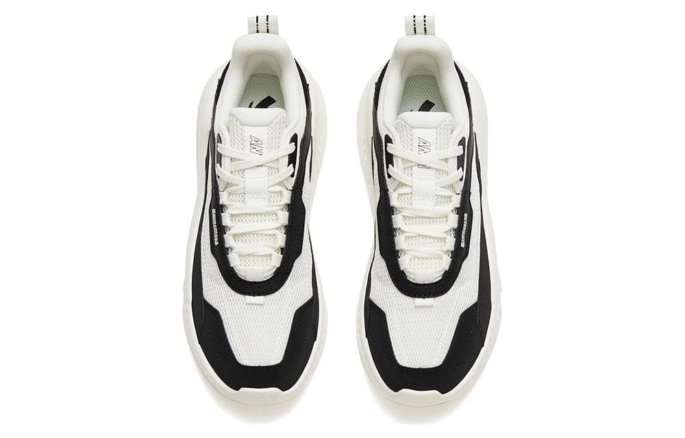 ANTA Casual Shoes Women's Low-Top Black White 6