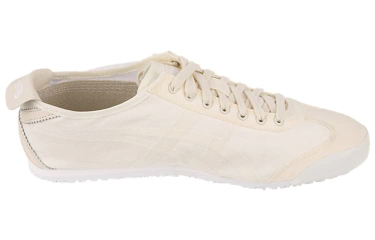 Onitsuka Tiger MEXICO 66 Canvas Daily Versatile Cushioning Anti-Slip Lightweight Low-Top Casual Shoes Unisex Cream White 3