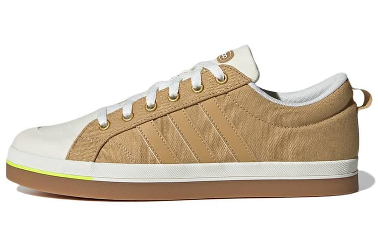 Adidas Neo Bravada Wear resistant Non Slip Casual Skateboarding Shoes Unisex Brown Yellow
